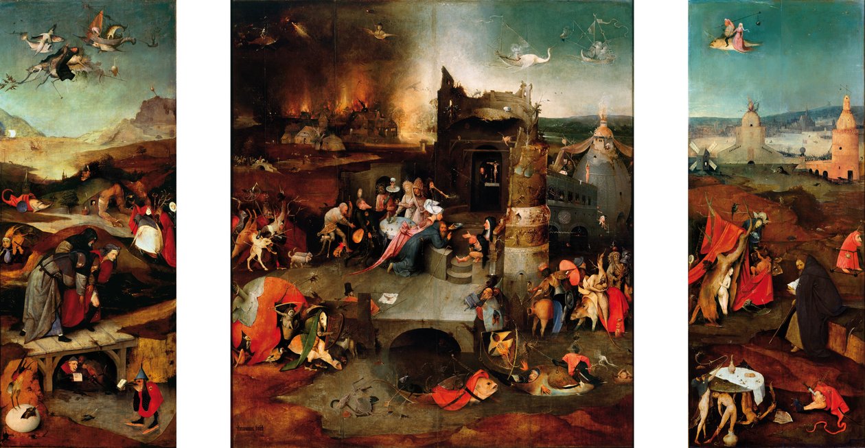 Fristelsen til Saint Anthony av Hieronymus Bosch