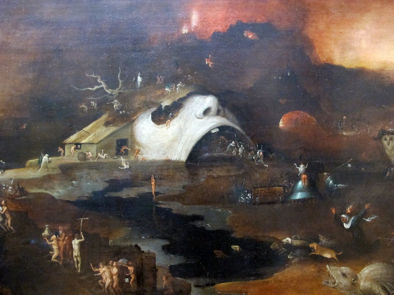 nedstigning av kristus til helvete av Hieronymus Bosch