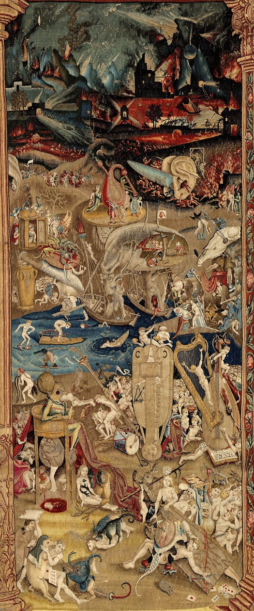 The Garden of Earthly Delights. ca. 1560 (teppe) av Hieronymus (after) Bosch