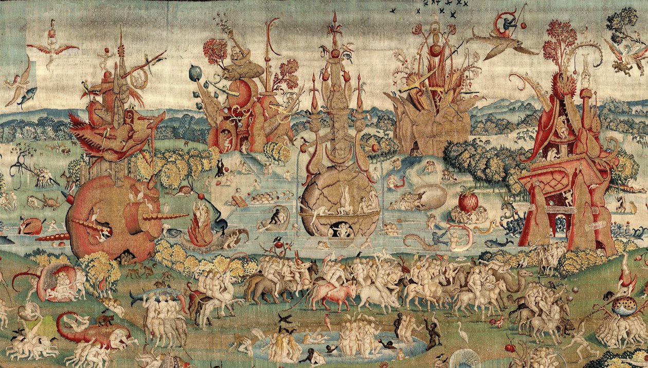 The Garden of Earthly Delights. ca. 1560 (teppe) av Hieronymus (after) Bosch