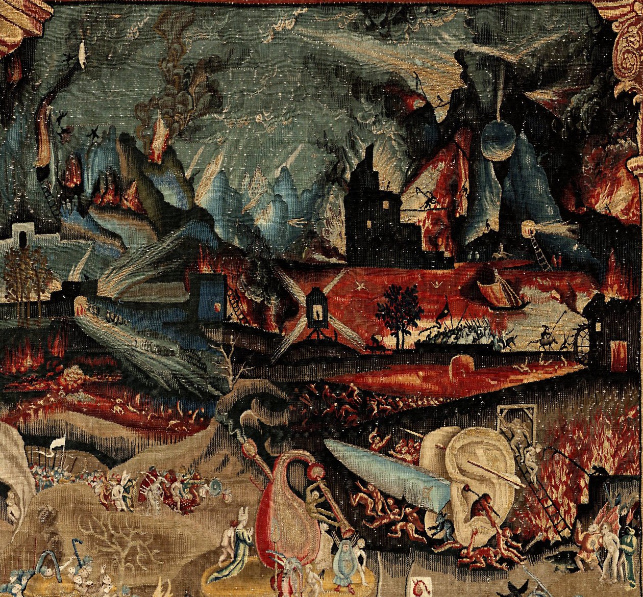 The Garden of Earthly Delights. ca. 1560 (teppe) av Hieronymus (after) Bosch