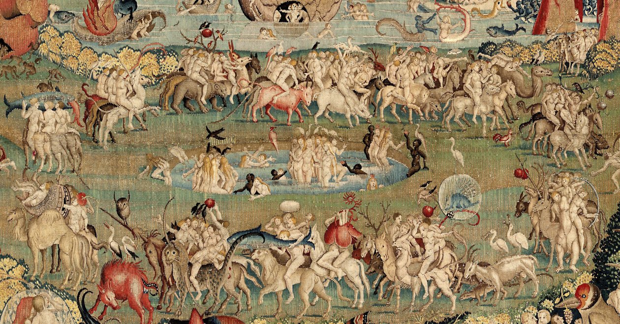 The Garden of Earthly Delights. ca. 1560 (teppe) av Hieronymus (after) Bosch