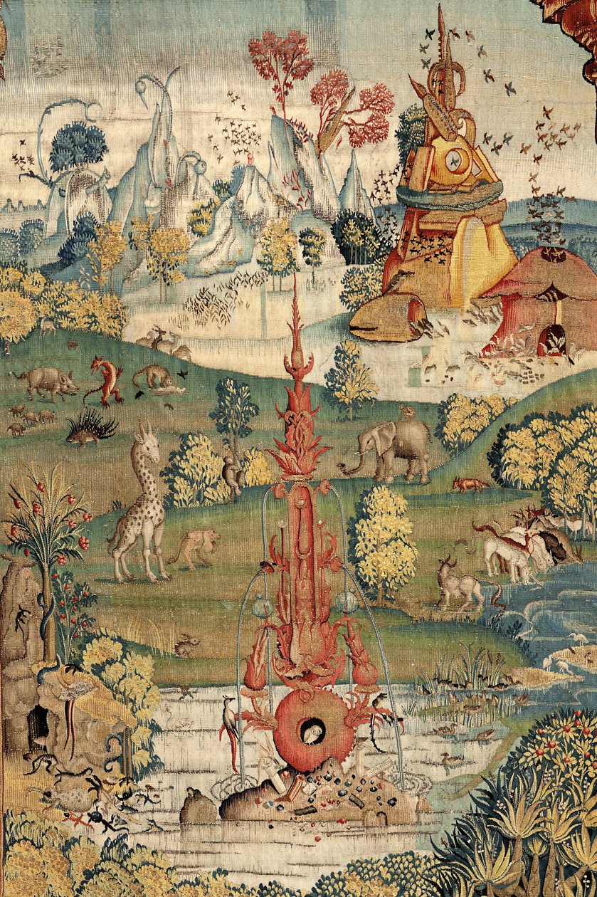 The Garden of Earthly Delights. ca. 1560 (teppe) av Hieronymus (after) Bosch