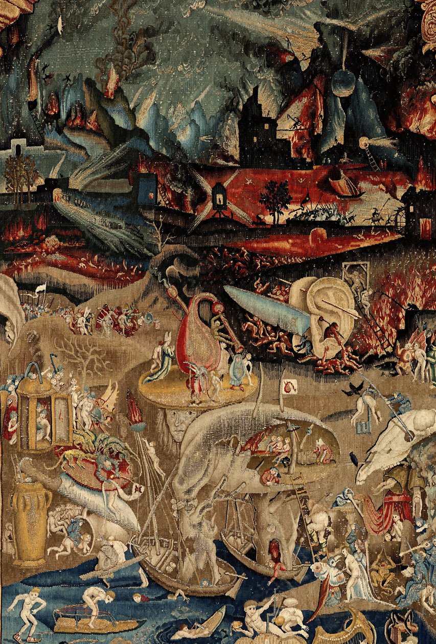 The Garden of Earthly Delights. ca. 1560 (teppe) av Hieronymus (after) Bosch