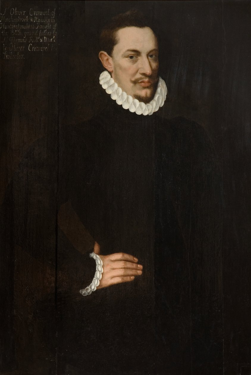 Sir Oliver Cromwell, ca. 1580 (olje på panel) av Hieronymus (circle of) Custodis