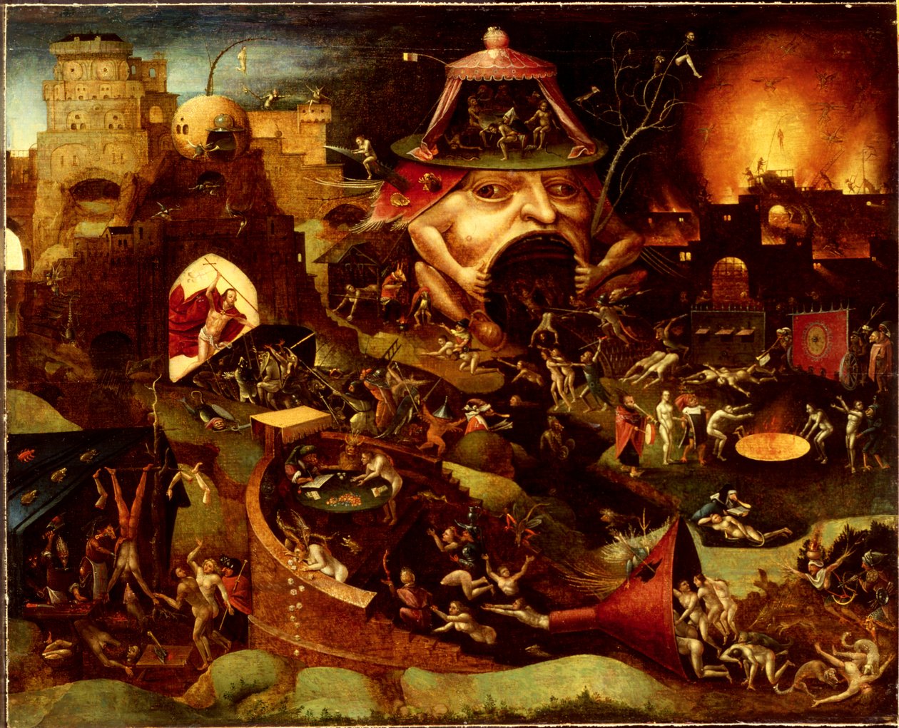Kristus i Limbo, ca. 1575 (olje på tre) av Hieronymus (follower of) Bosch