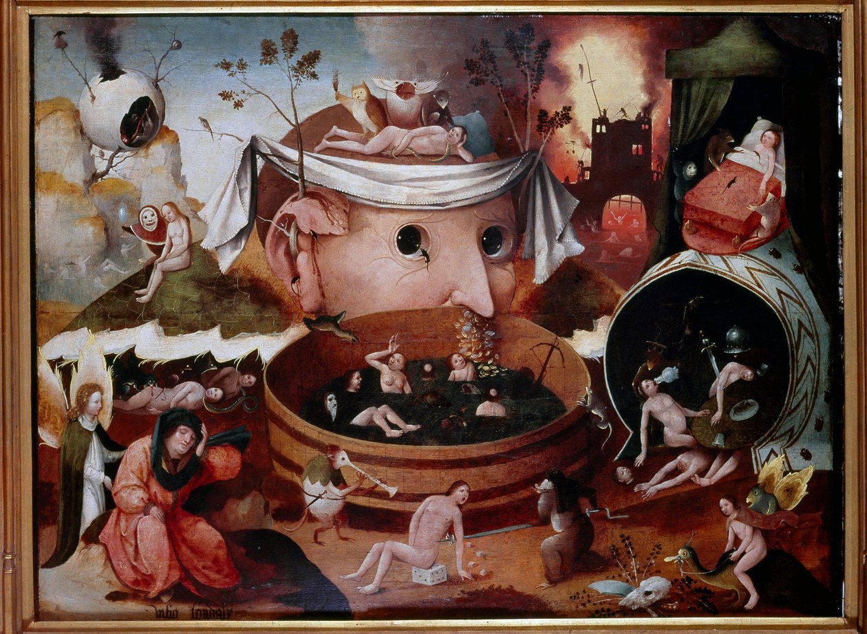Visjonen til Tondailus av Hieronymus (follower of) Bosch