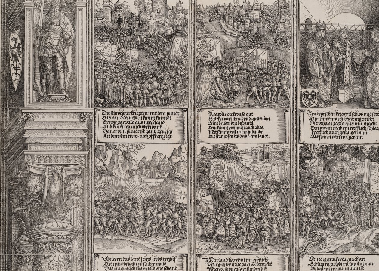 Ekteskapet til Filip den fagre med Joanna av Østerrike, Maximilian gjenfanger den okkuperte T..., 1515. av Hieronymus Andreae