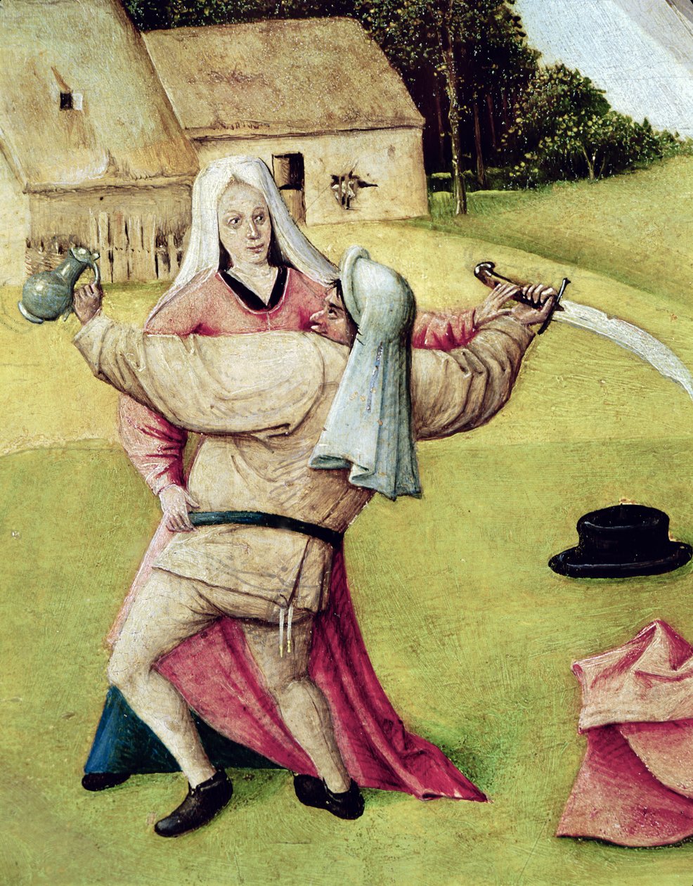 Anger, detalj fra "Tablet over de syv dødssynder og de fire siste tingene", ca. 1480 av Hieronymus Bosch
