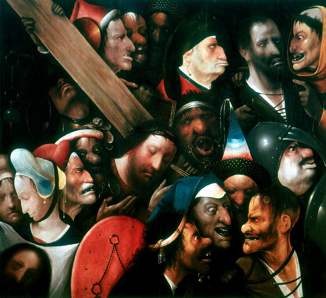 Å bære korset, c1480-1516 av Hieronymus Bosch