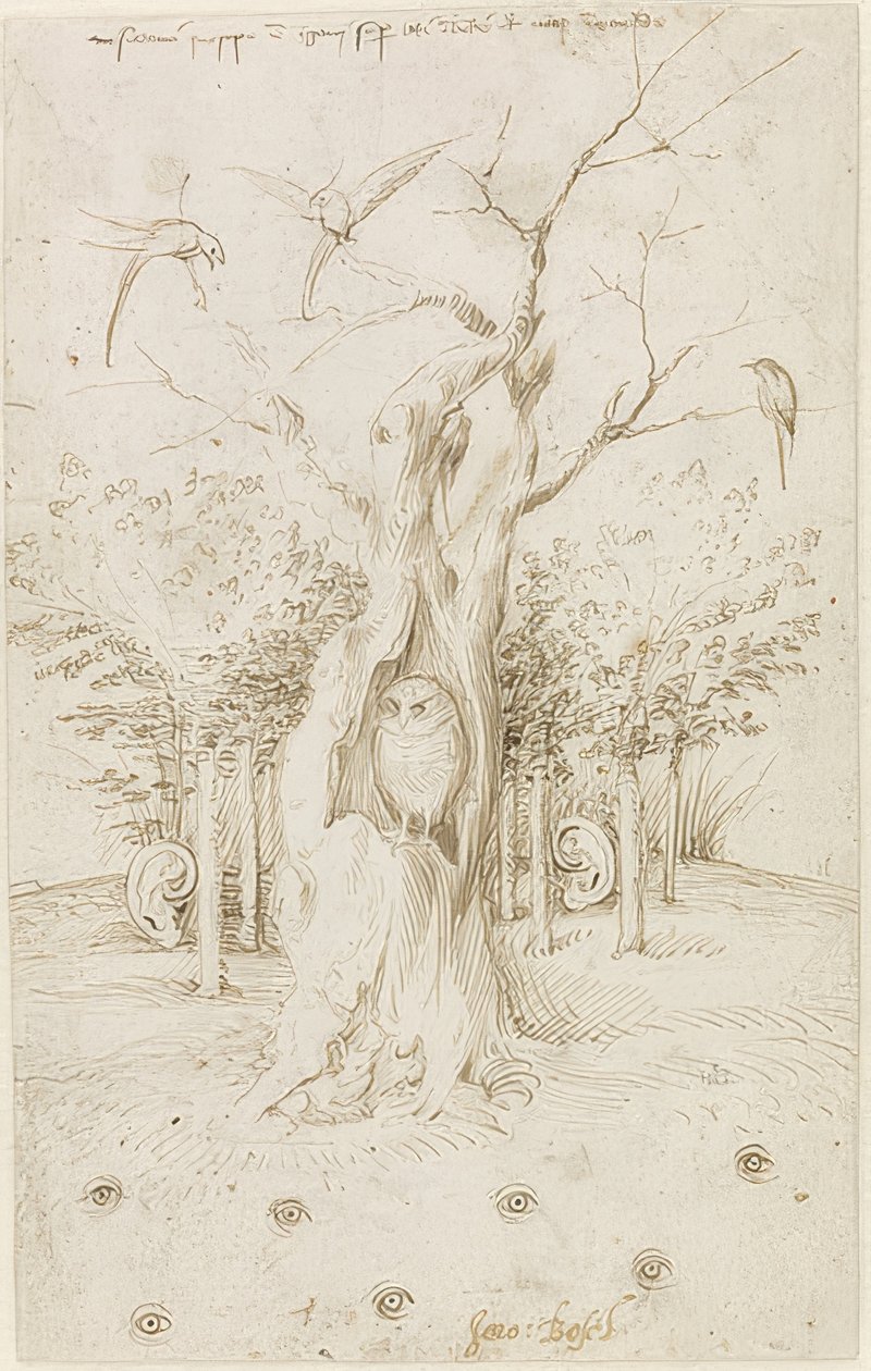 Marken har øyne, skogen har ører av Hieronymus Bosch