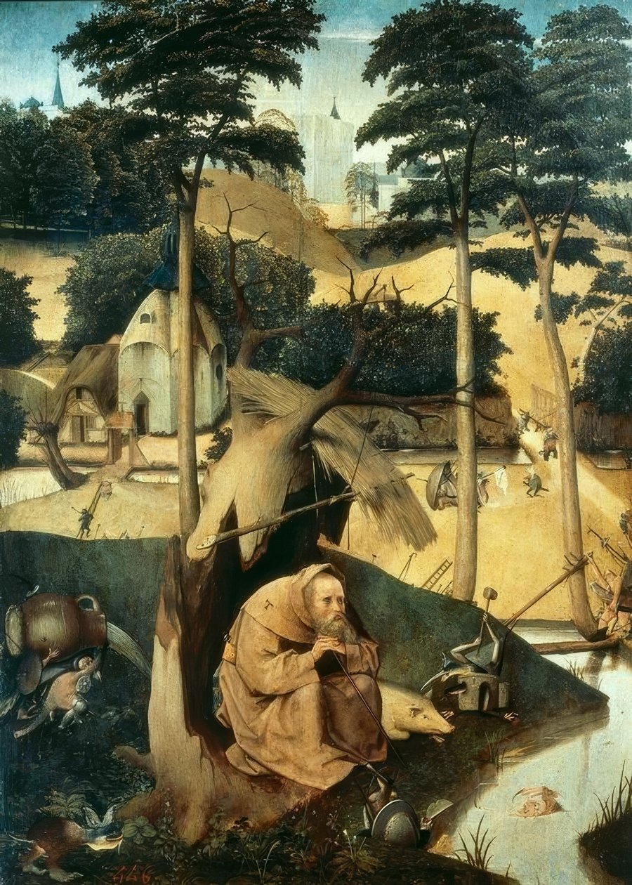 Fristelsen til Saint Anthony av Hieronymus Bosch