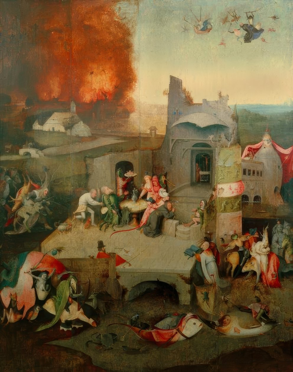 Fristelsen til St. Anthony av Hieronymus Bosch
