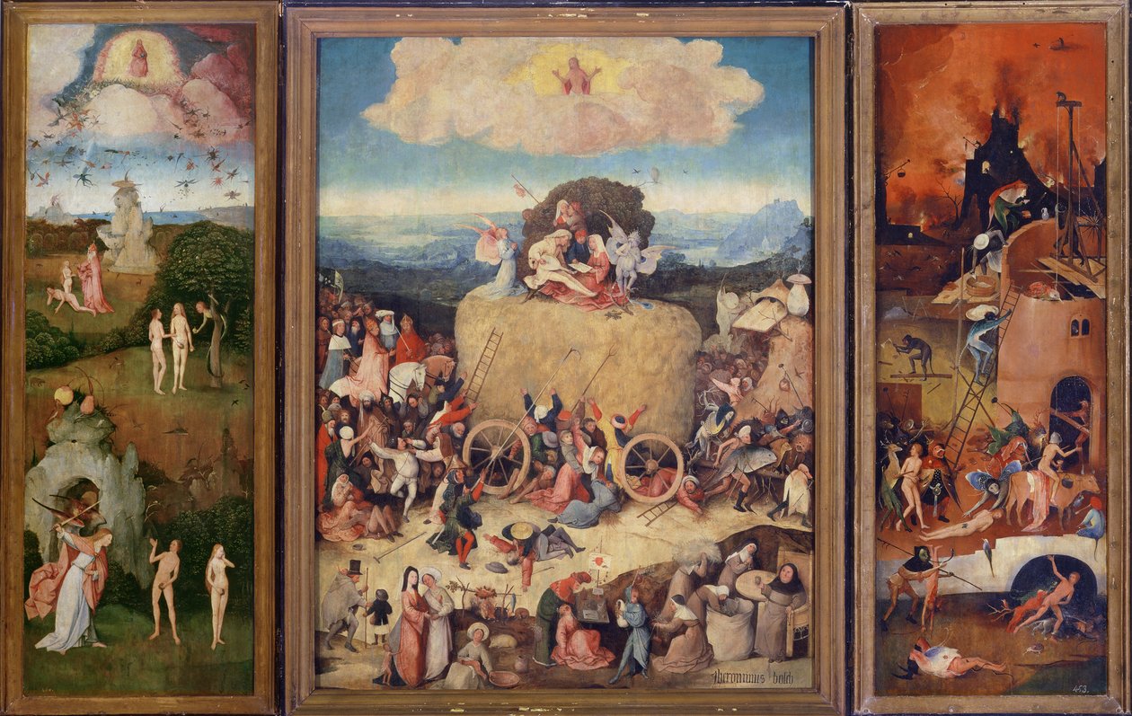 Haywain, 1515 (se også 37911) av Hieronymus Bosch