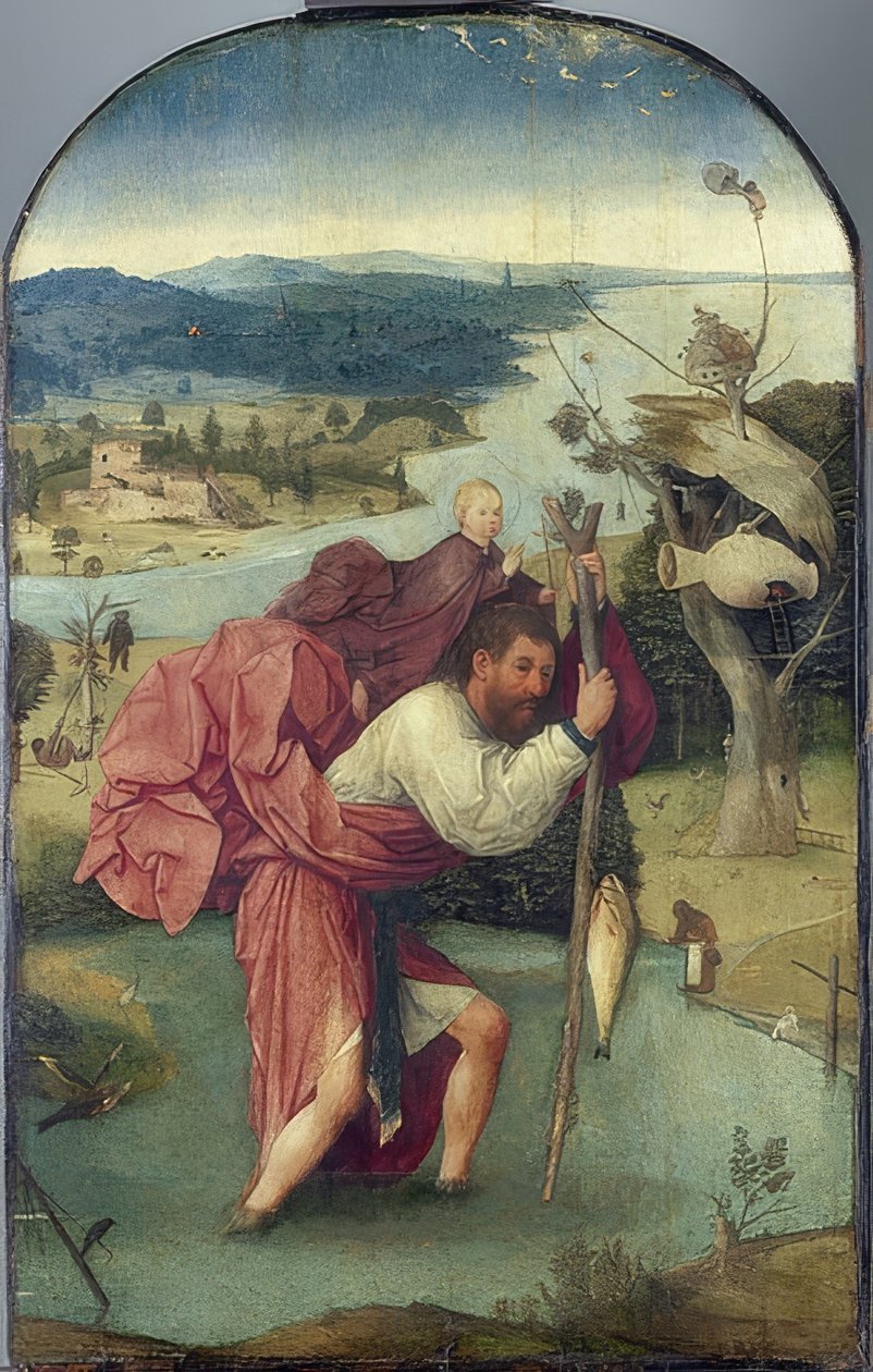 Den hellige Christopher av Hieronymus Bosch
