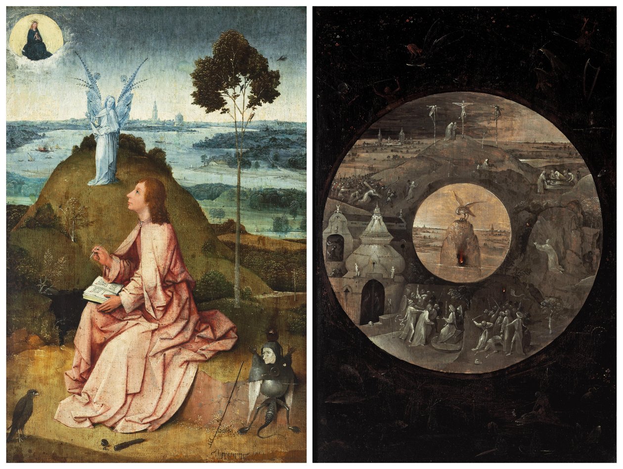 Johannes på Patmos / Scener fra Kristi lidelse av Hieronymus Bosch