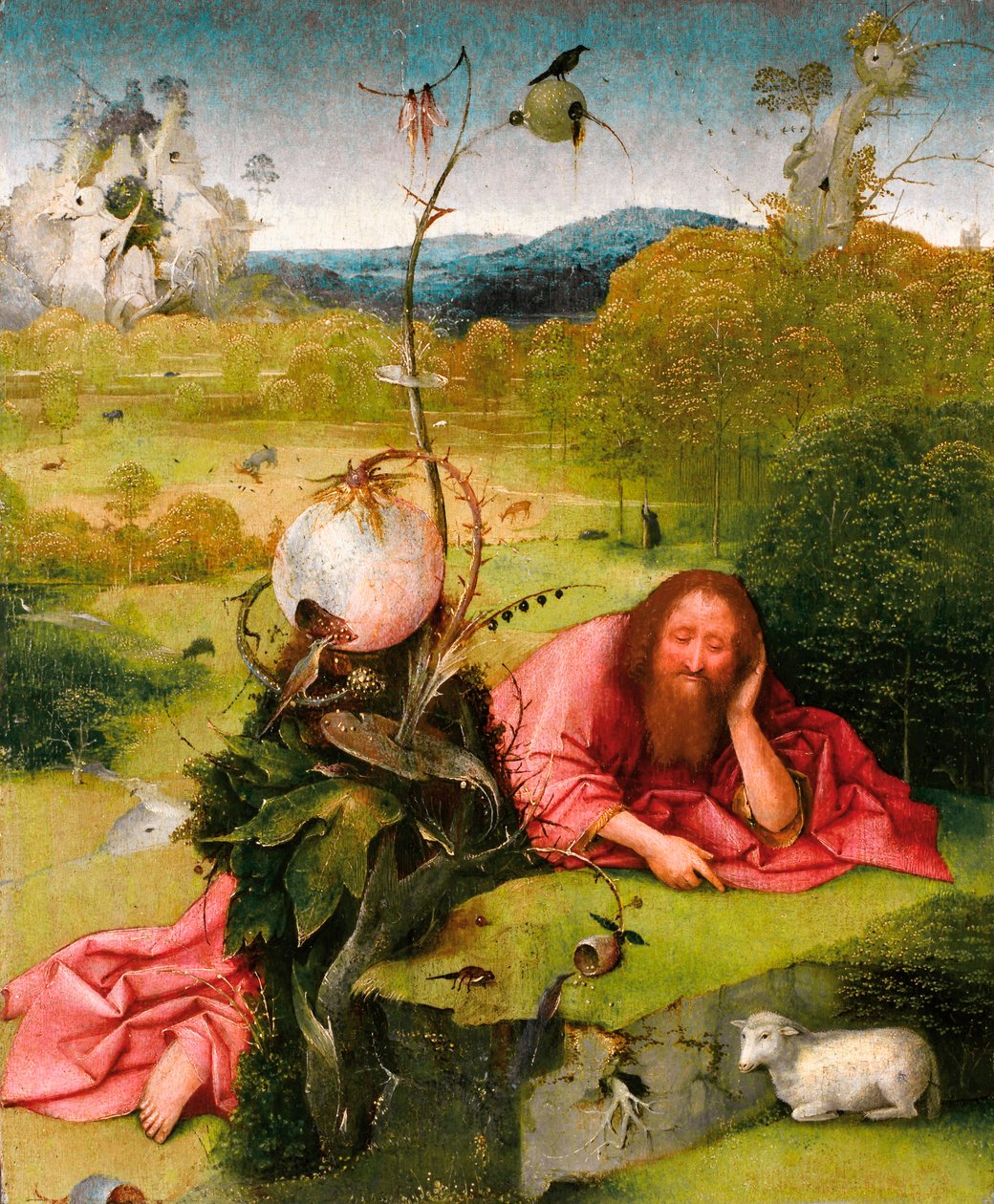 Døperen Johannes i ørkenen, slutten av 1400-tallet. av Hieronymus Bosch