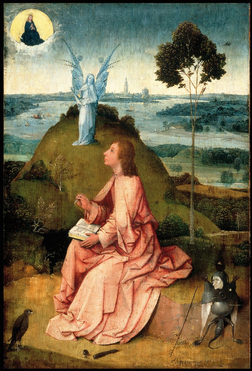 Evangelisten Johannes på Patmos, ca. 1505 av Hieronymus Bosch