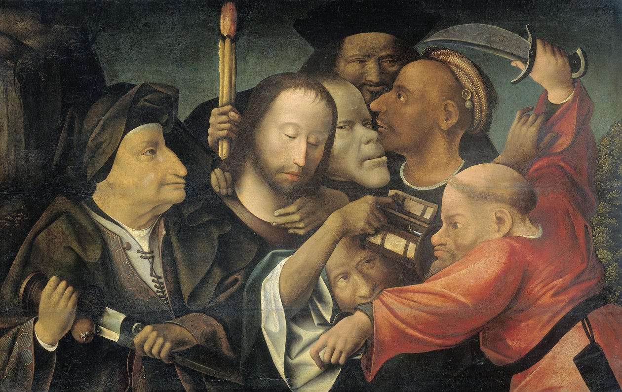 Arresten av Kristus, ca. 1530-50 av Hieronymus Bosch