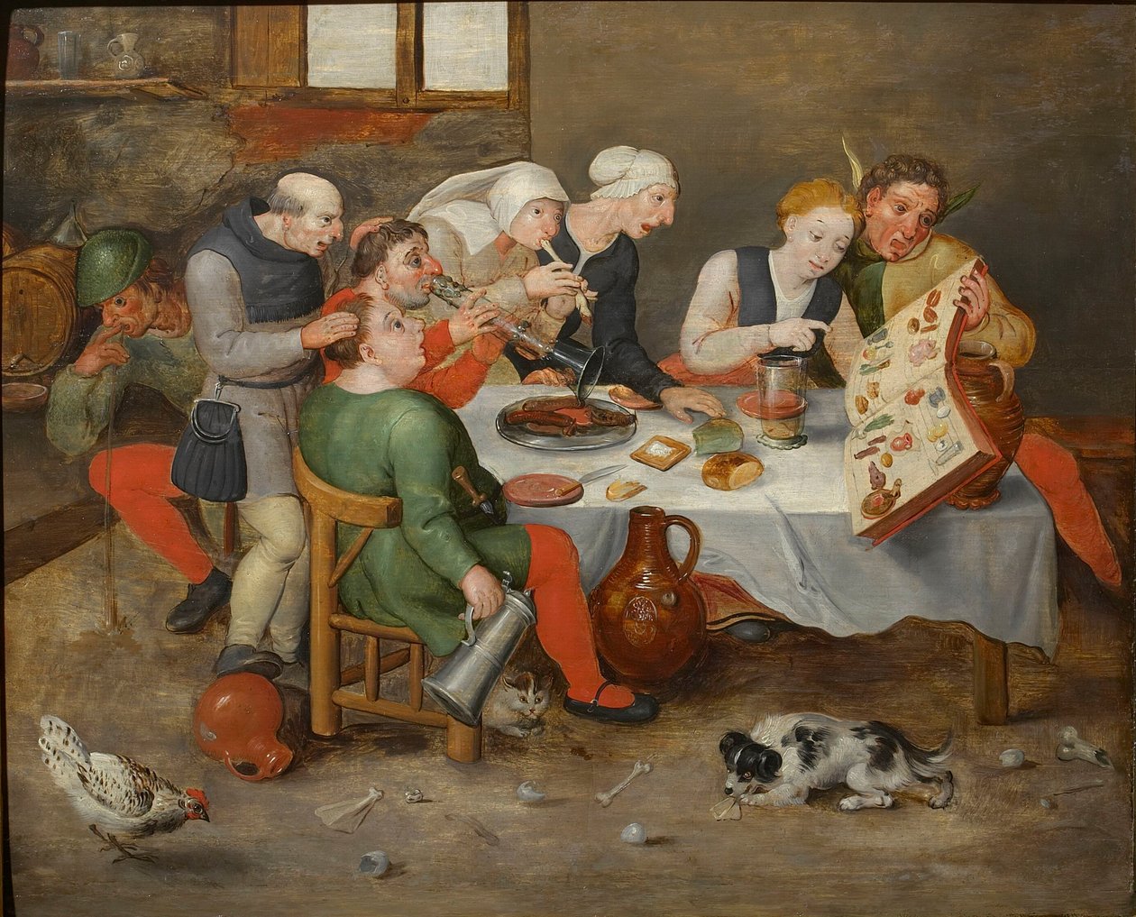 The Bacchus Singers, 1580. av Hieronymus, Bosch