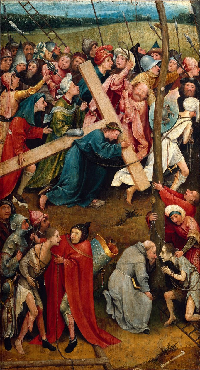 Kristus som holder sitt kors, Veien til Golgata av Hieronymus Bosch