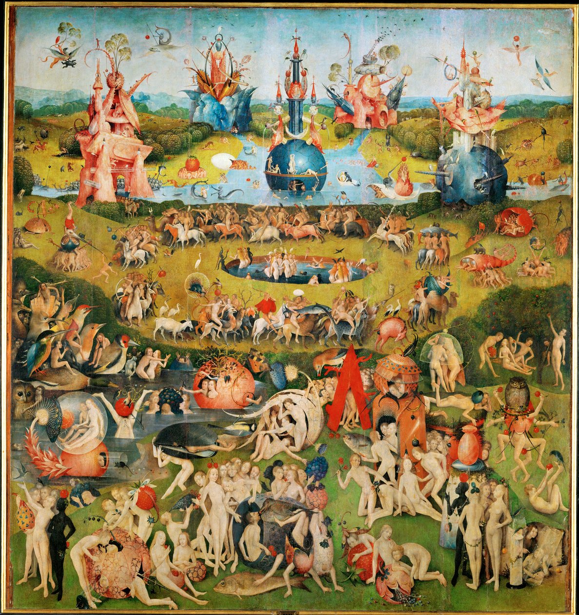 Herlighetenes hage, triptyk, midtpanel av Hieronymus Bosch