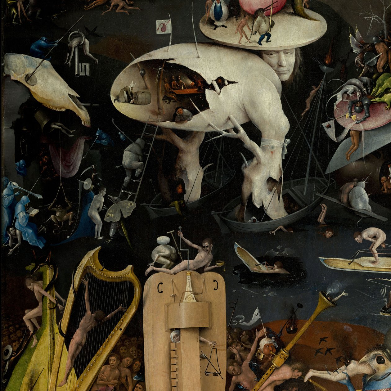The Garden of Earthly Delights, 1490-1500 av Hieronymus Bosch