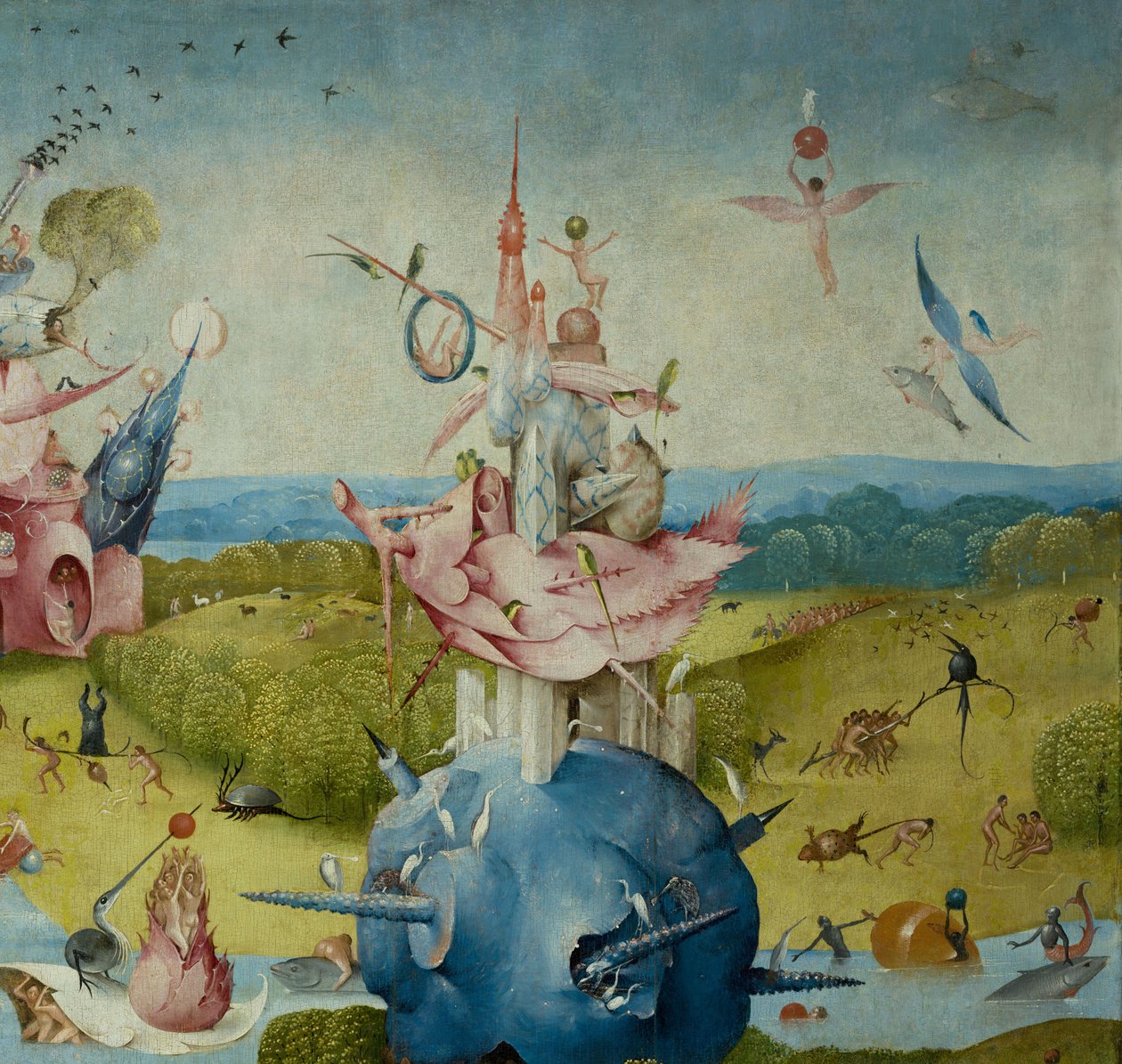 The Garden of Earthly Delights, 1490-1500 av Hieronymus Bosch