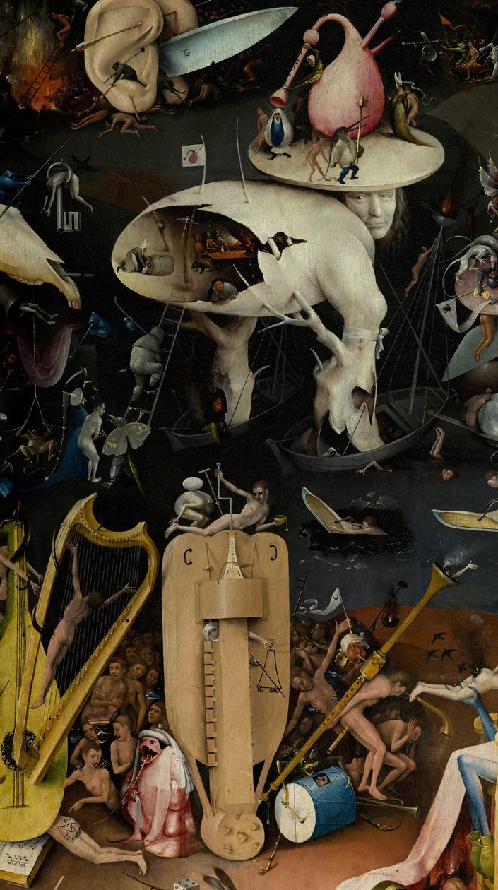 The Garden of Earthly Delights, 1490-1500 av Hieronymus Bosch