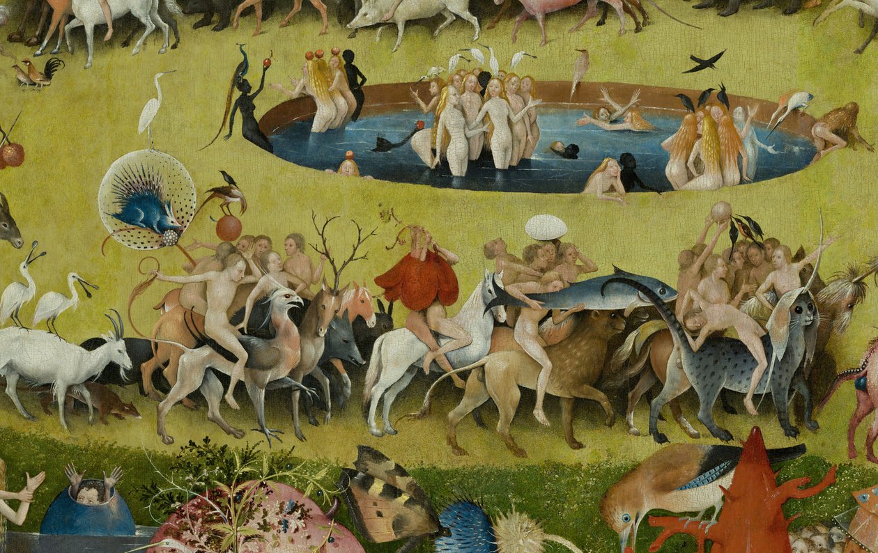 The Garden of Earthly Delights, 1490-1500 av Hieronymus Bosch
