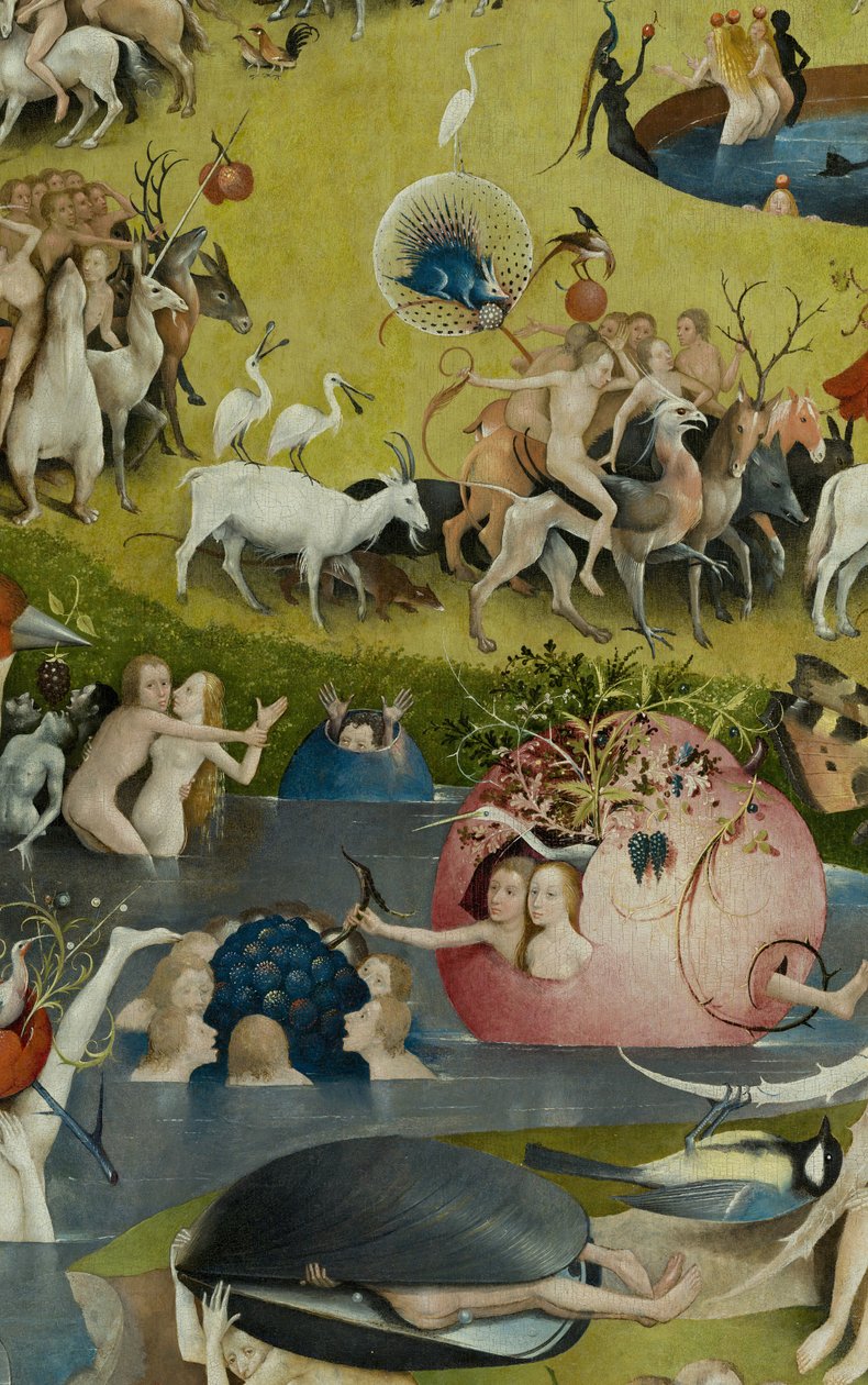 The Garden of Earthly Delights, 1490-1500 av Hieronymus Bosch