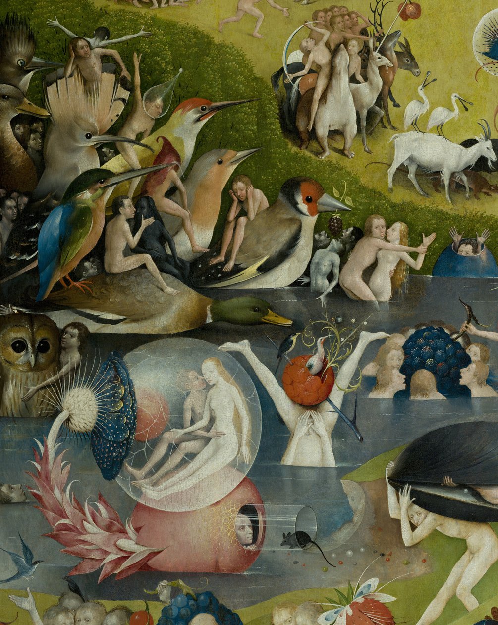 The Garden of Earthly Delights, 1490-1500 av Hieronymus Bosch