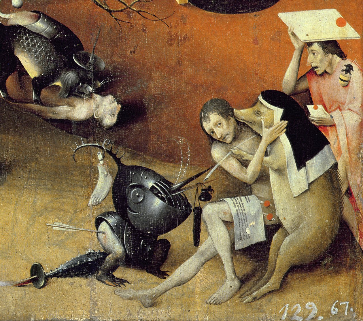 The Garden of Earthly Delights, ca. 1500 (detalj av 3425) av Hieronymus Bosch