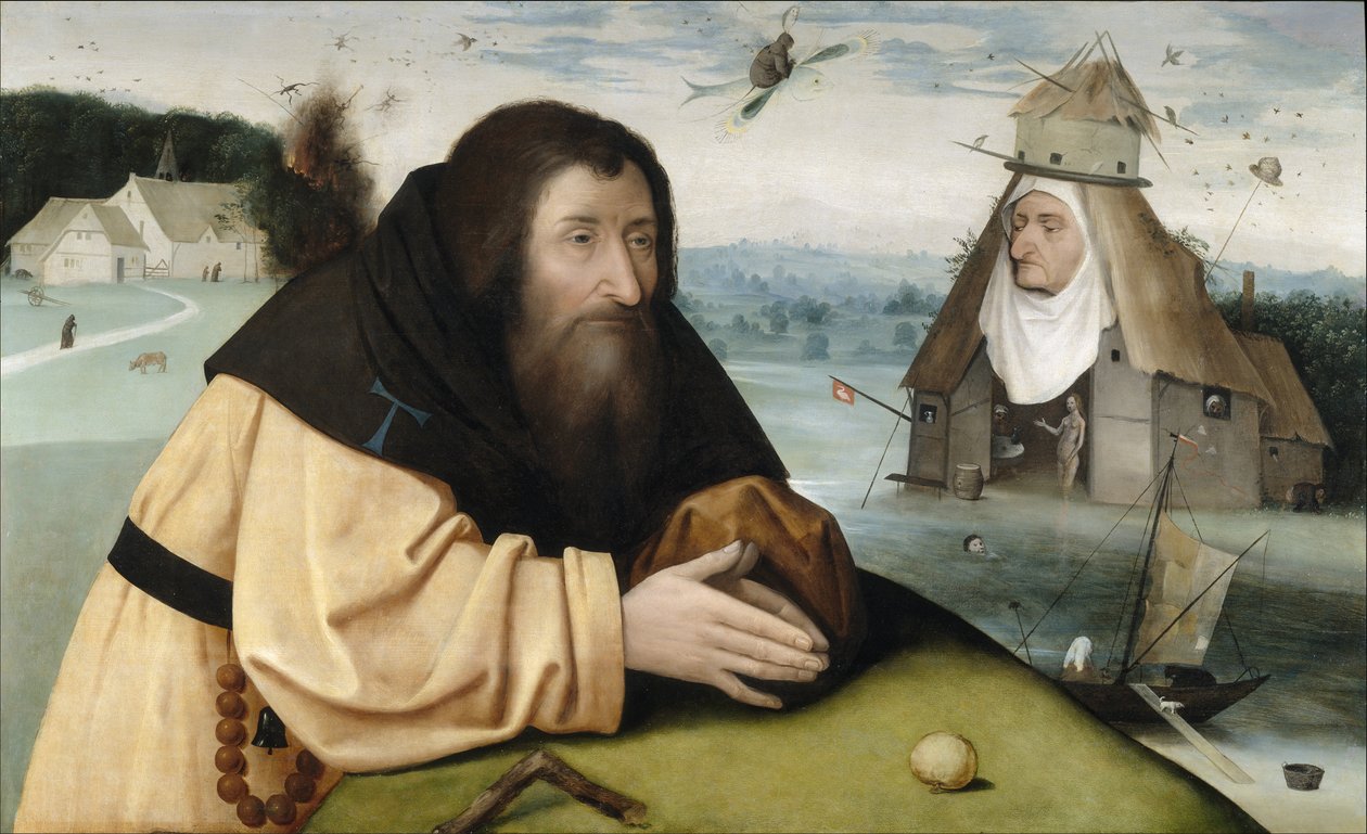 Fristelsen til Saint Anthony, mellom 1500 og 1510 av Hieronymus Bosch