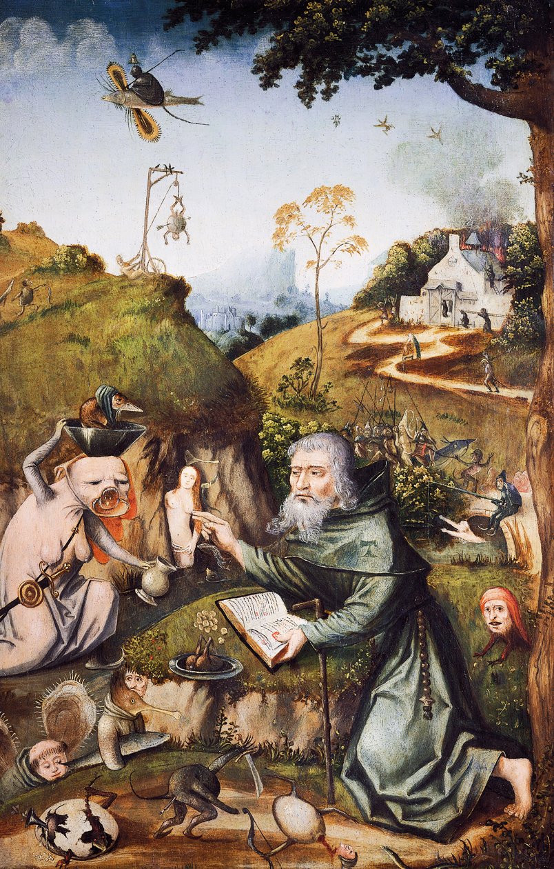 The Temptation of Saint Anthony, av Hieronymus Bosch (ca 1450-1516), olje på panel. Nederland av Hieronymus Bosch