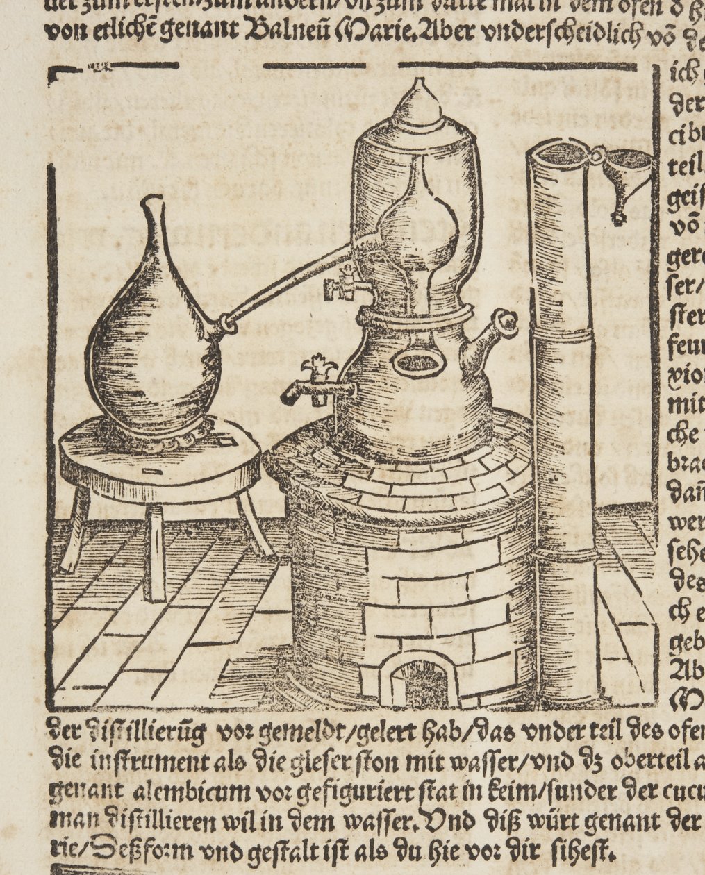 Destillering av boken av Hieronymus Brunschwig