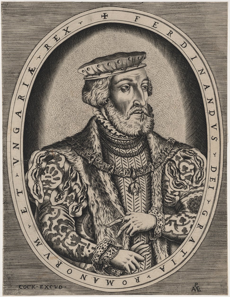 Ferdinand I, romersk keiser av Hieronymus Cock