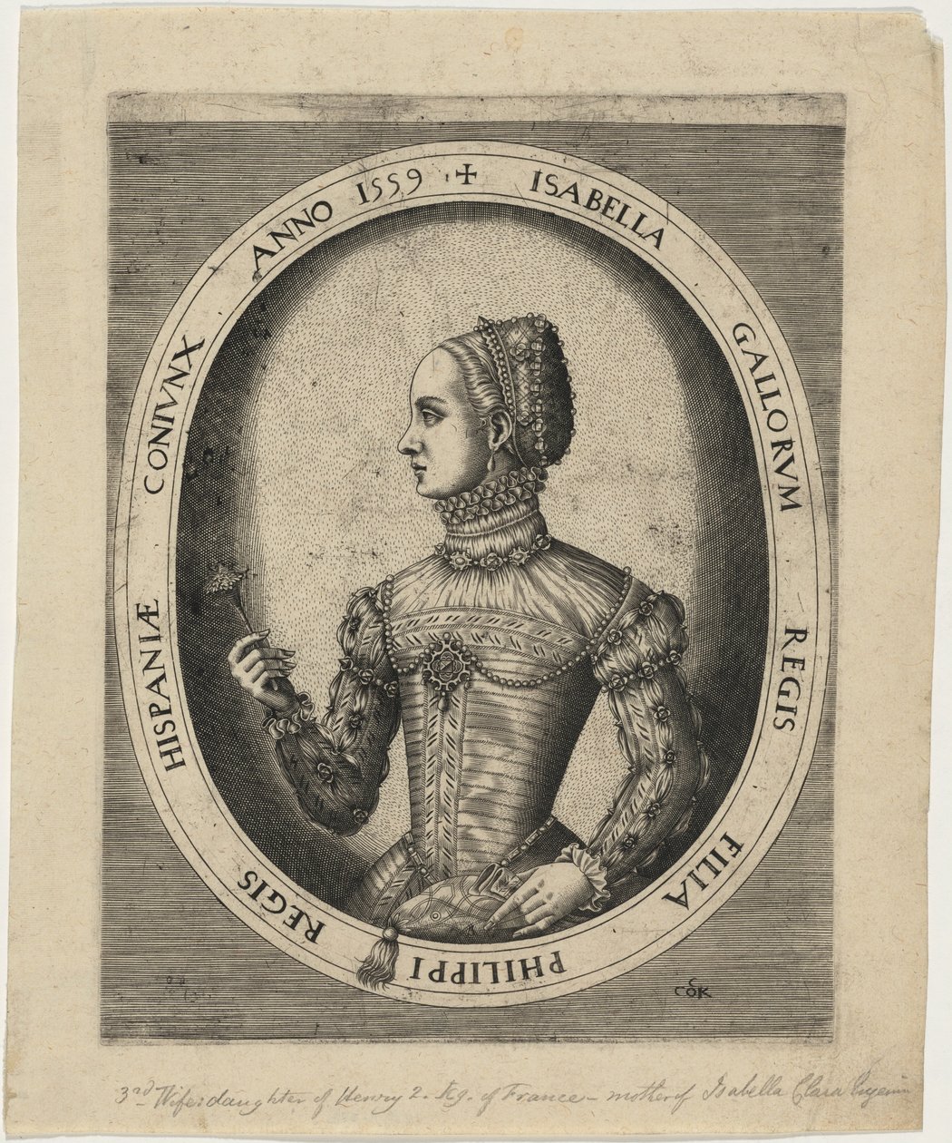 Isabella, Filip II av Spanias tredje hustru av Hieronymus Cock