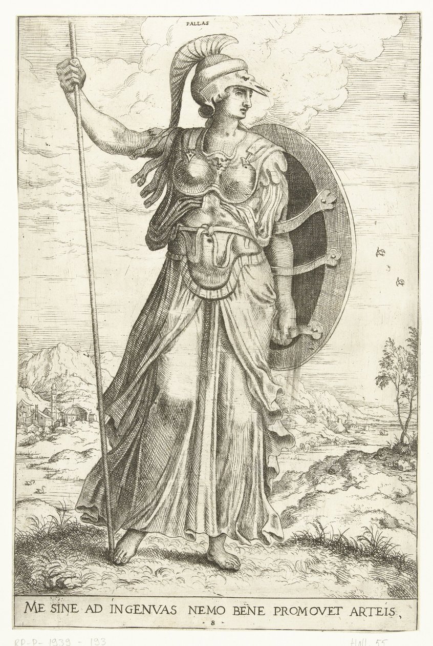 Minerva av Hieronymus Cock