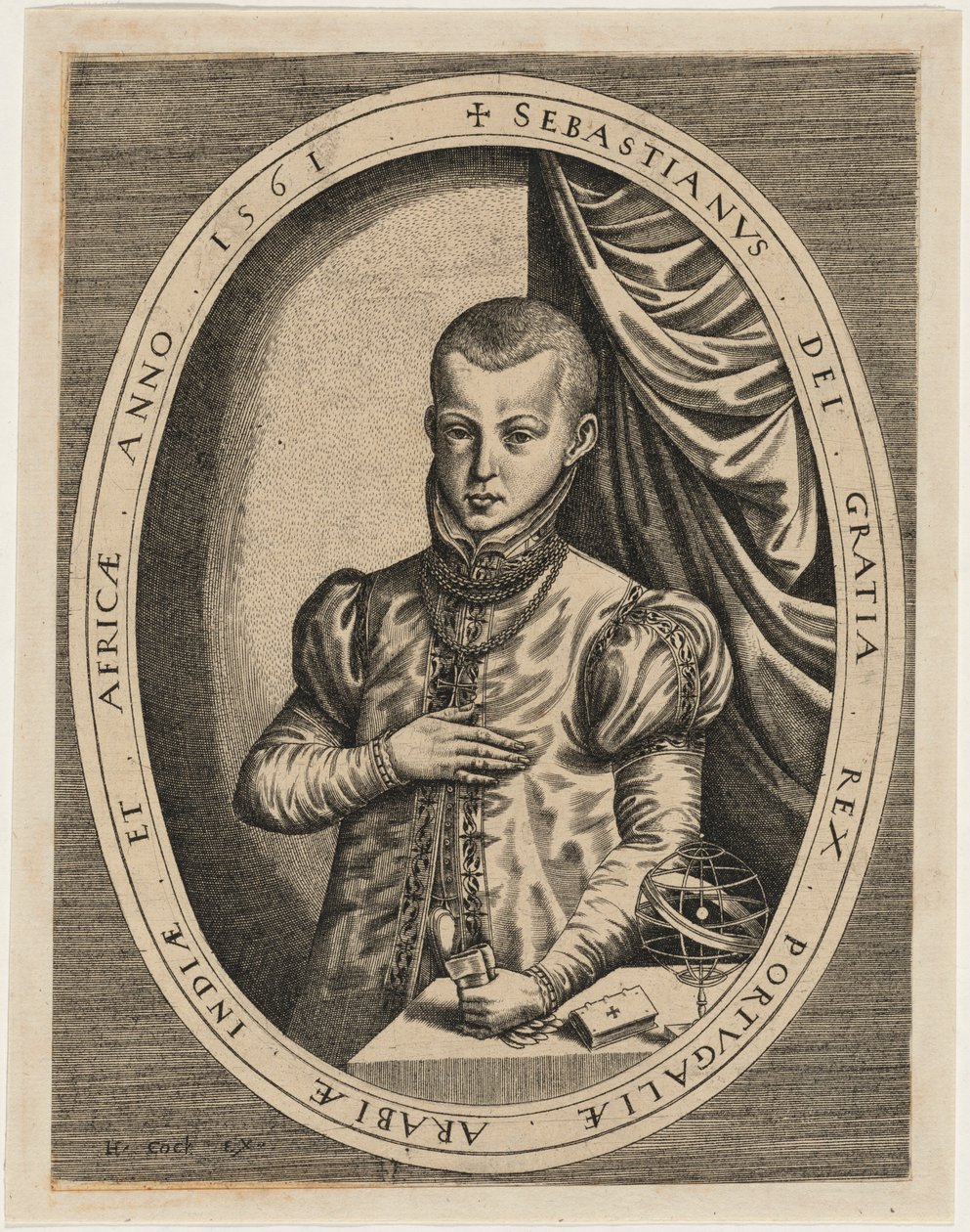 Sebastian, konge av Portugal av Hieronymus Cock