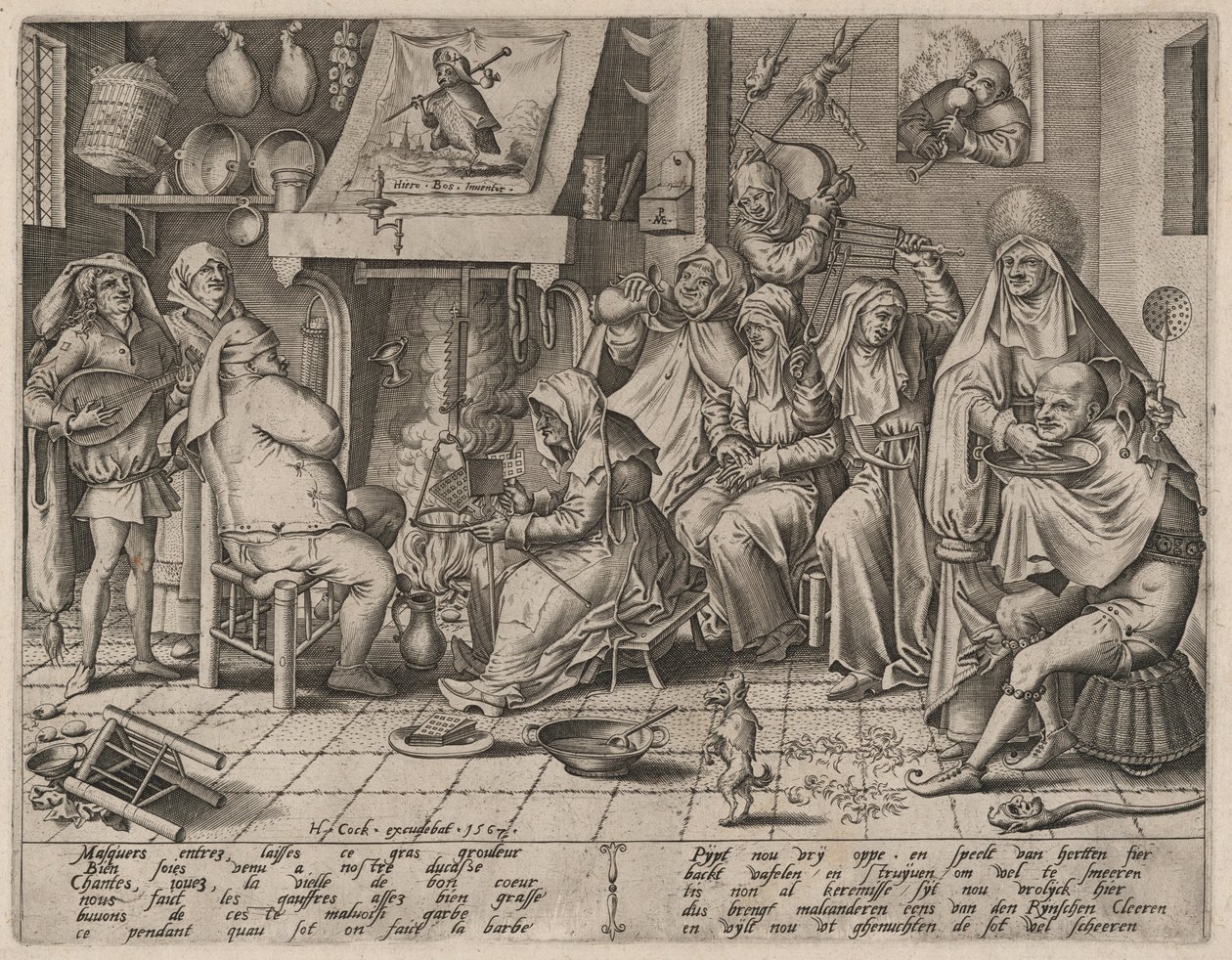 Flesketirsdag av Hieronymus Cock