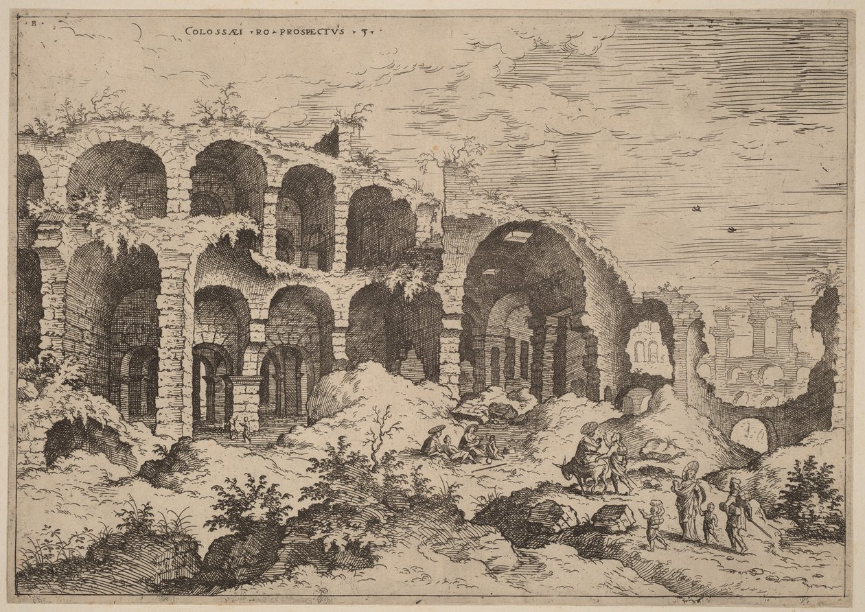 Tredje utsikt over Colosseum av Hieronymus Cock
