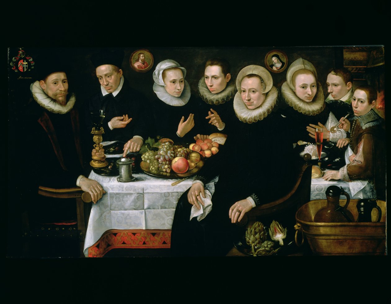 Familien til Adrien de Witte (1555-1616) 1608 av Hieronymus Francken