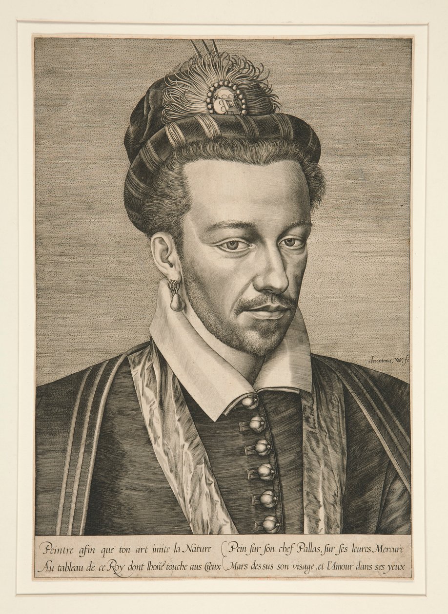Portrett av Henry III av Hieronymus Wierix