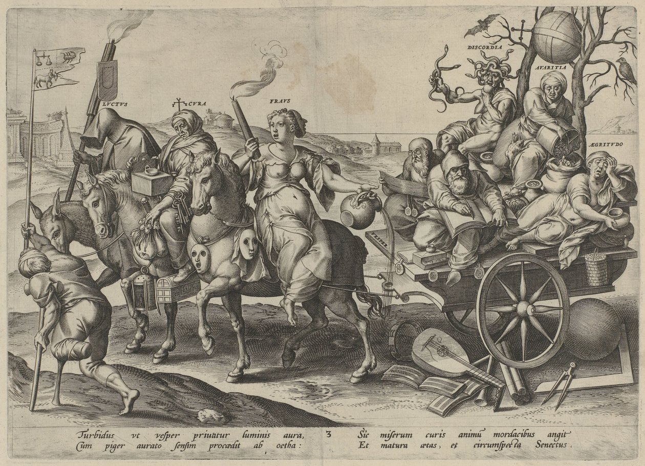 modenhet The Four Ages of Man and Death (serietittel) av Hieronymus Wierix