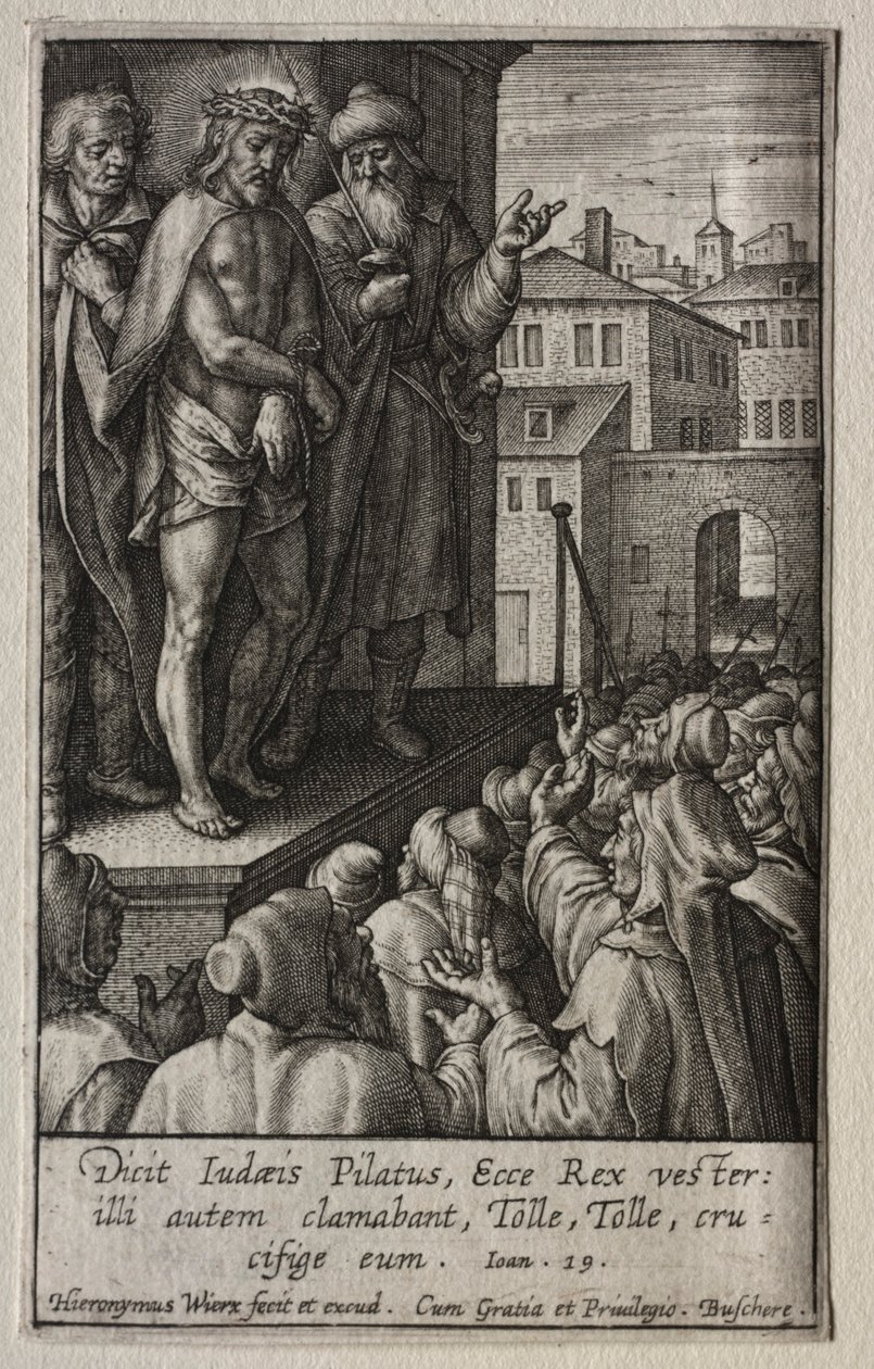 The Passion: Kristus presentert for folket. av Hieronymus or Jerome Wierix