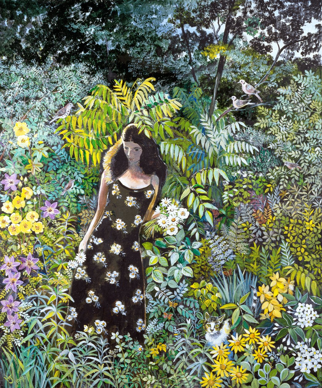 Jasmine og venn, 1996 av Hilary Jones