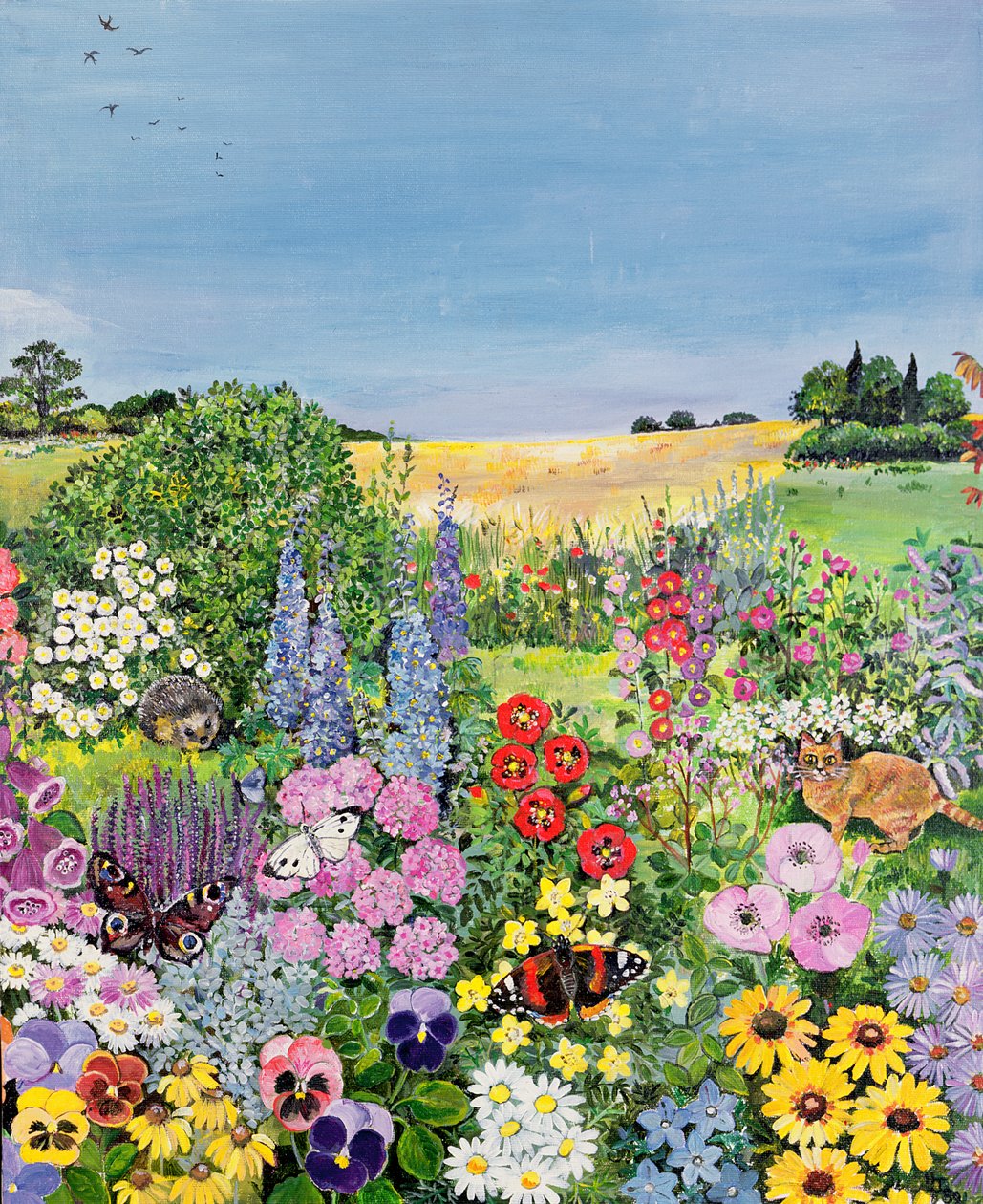 Sommer fra The Four Seasons (en av et sett på fire) av Hilary Jones