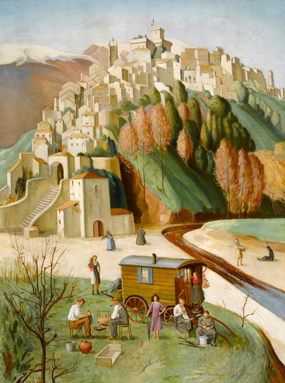 Cagnes Sur Mer, Den franske riviera, 1922-46 av Hilda Mary Harvey