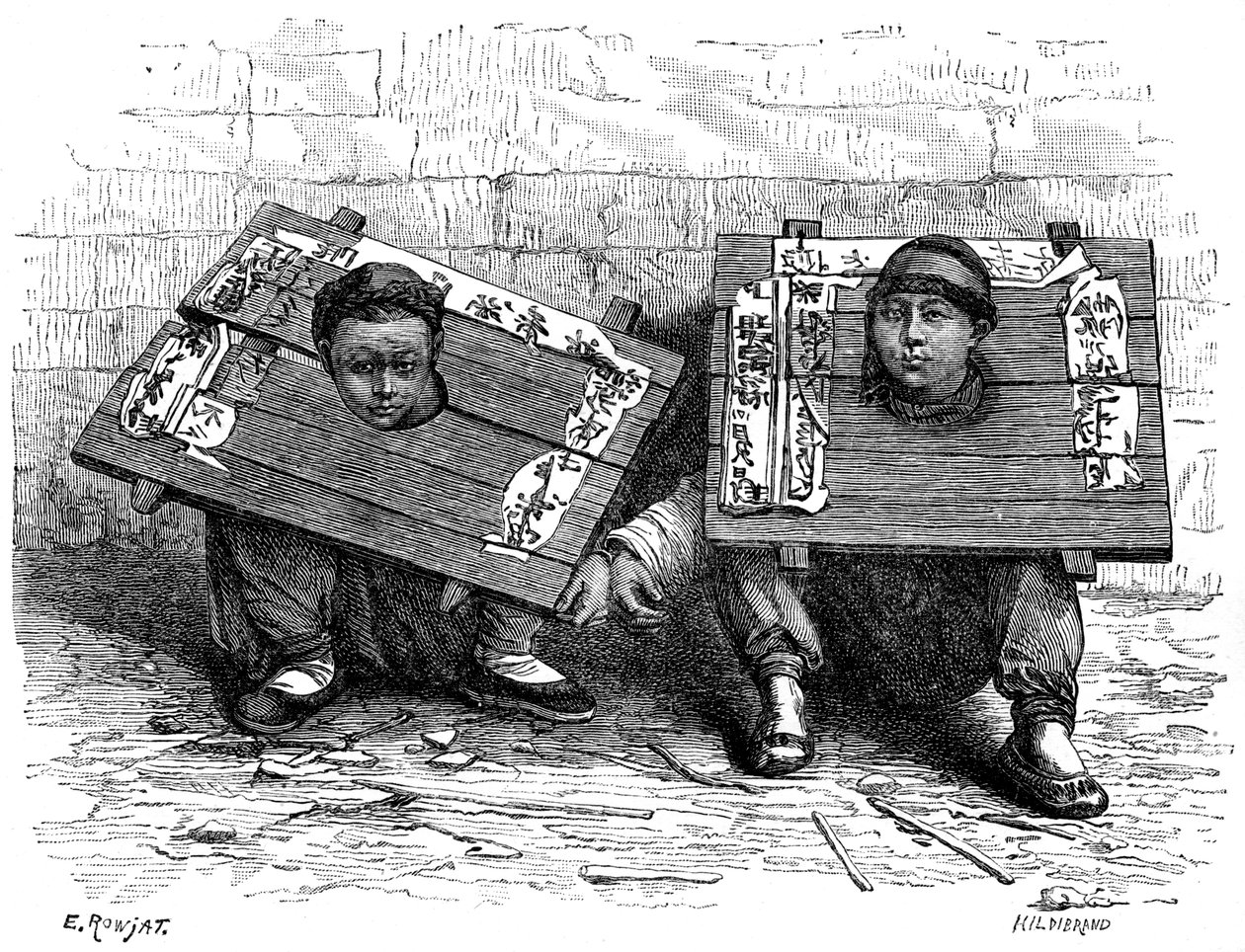 Støtten i Japan før revolusjonen, 1895. av Hildibrand